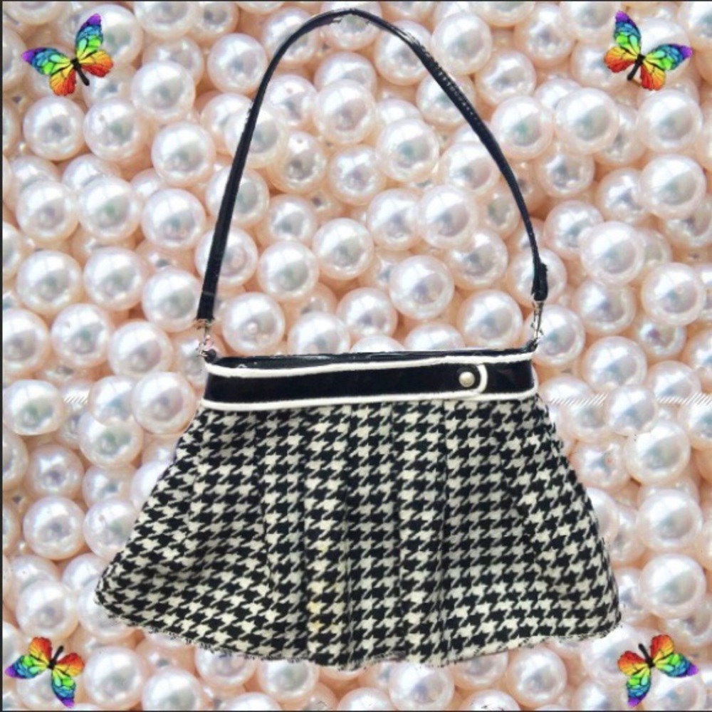 🎀🖤Vintage Novelty Pearl Mini Skirt Handbag🖤🎀